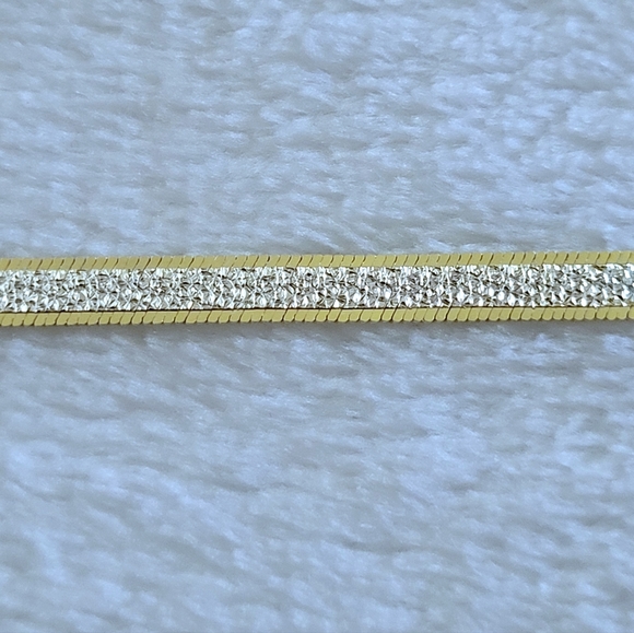 Mia Fiore Two✌️ Tone Herringbone Bracelet - NWT - Picture 5 of 16